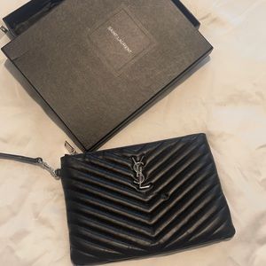 Saint Laurent chevron clutch